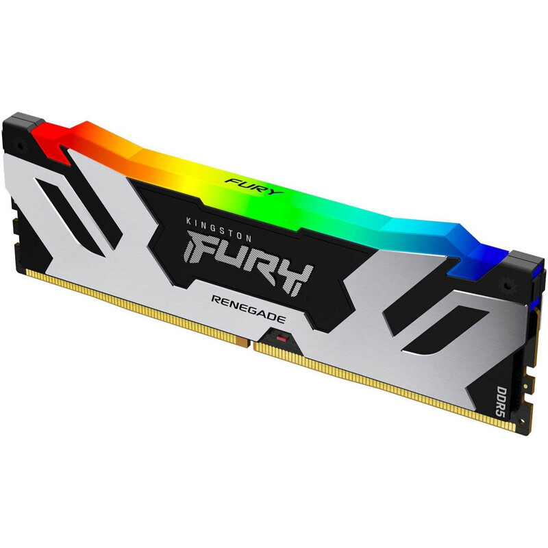 Модуль памяти DDR5 16GB/8000 Kingston Fury Renegade RGB Silver/Black (KF580C38RSA-16)