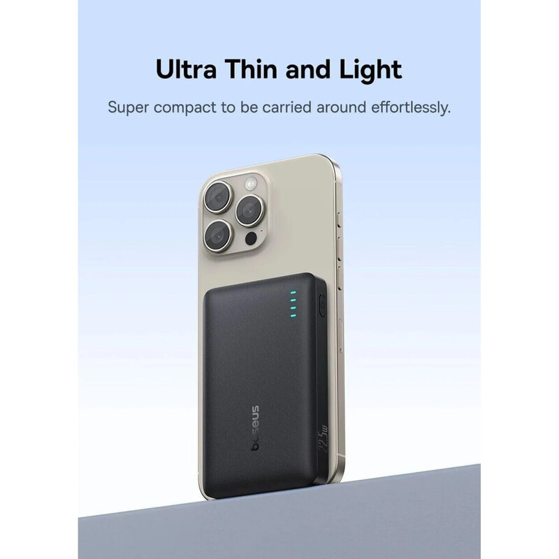 Універсальна мобільна батарея Baseus EnerFill 10000mAh, 22.5W Black (P1008210D123-00)