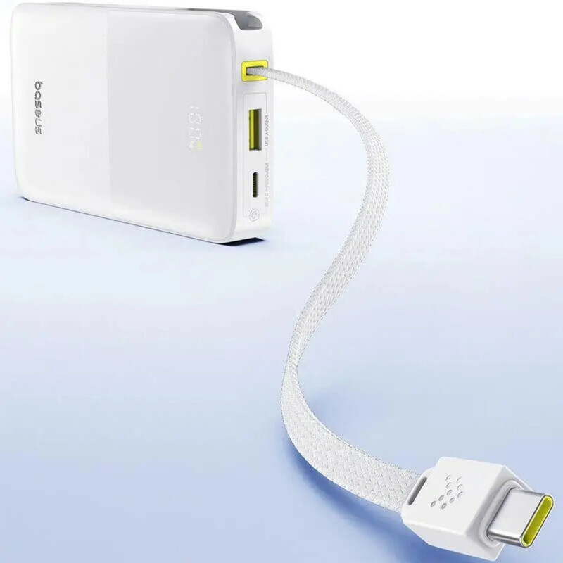 Універсальна мобільна батарея Baseus EnerFill Bipow2 Pro 10000mAh, 22.5W White (E0027601)