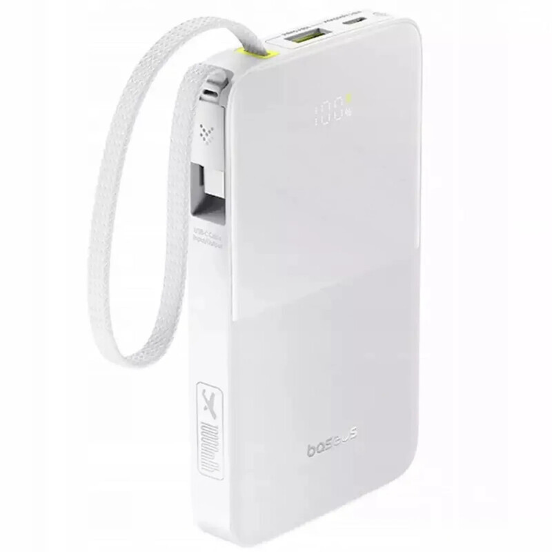 Універсальна мобільна батарея Baseus EnerFill Bipow2 Pro 10000mAh, 22.5W White (E0027601)