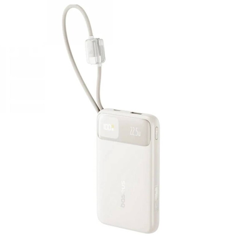 Універсальна мобільна батарея Baseus EnerFill FC11 10000mAh, 22.5W Beige (E0027R05)