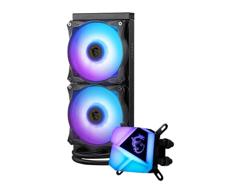 Система водяного охлаждения MSI MAG CoreLiquid C280; Intel: LGA2066/2011/1700/1151/1150/1155/1156/LGA1366, AMD: AM4/AM3+/AM3/AM2+/AM2/FM2+/FM2/FM1, 316x140x27 мм, 4-pin
