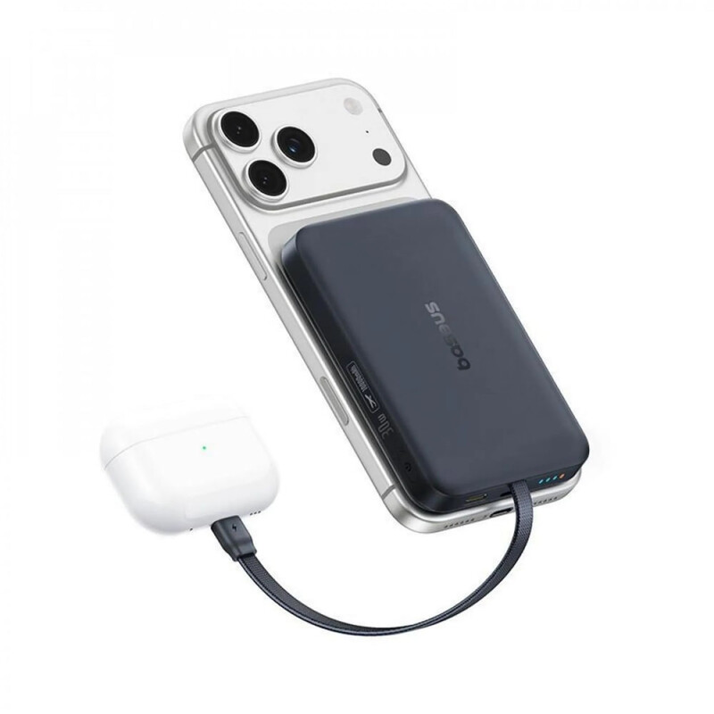 Універсальна мобільна батарея Baseus EnerFill FM11 10000mAh, 30W Black (E0028904)