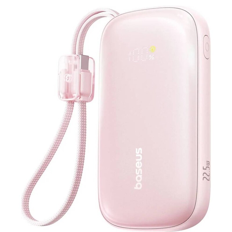 Універсальна мобільна батарея Baseus EnerFill Qpow 3 Ultra 10000mAh, 22.5W Pink (E0027L02)
