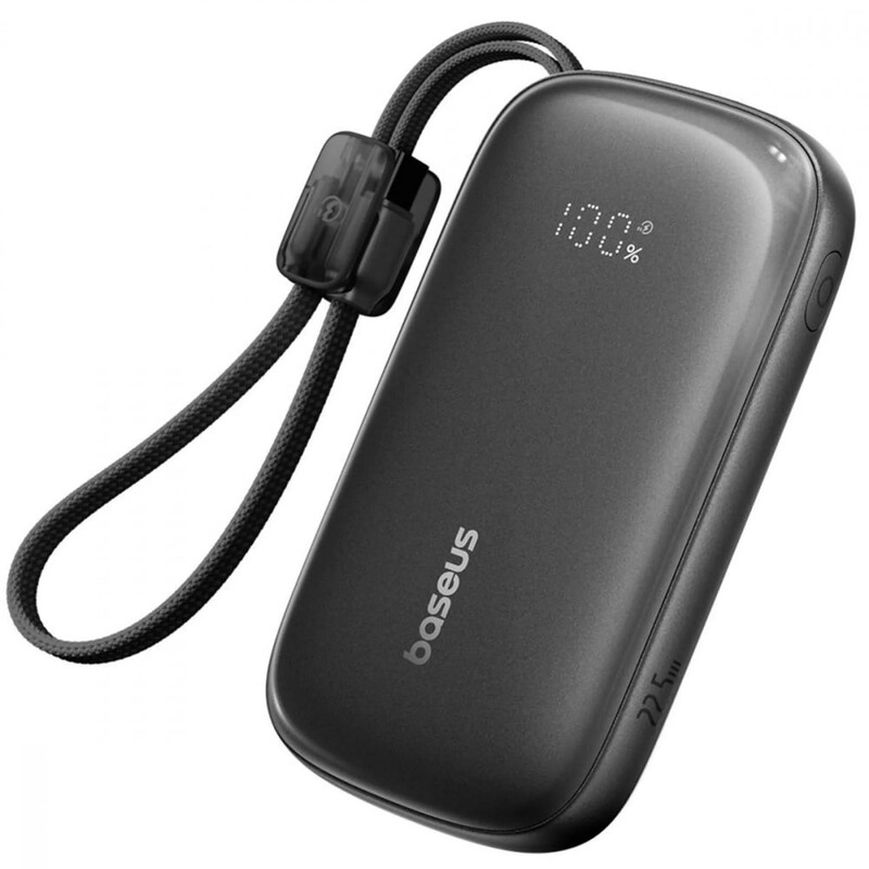 Універсальна мобільна батарея Baseus EnerFill Qpow 3 Ultra 10000mAh, 22.5W Black (E0027L00)