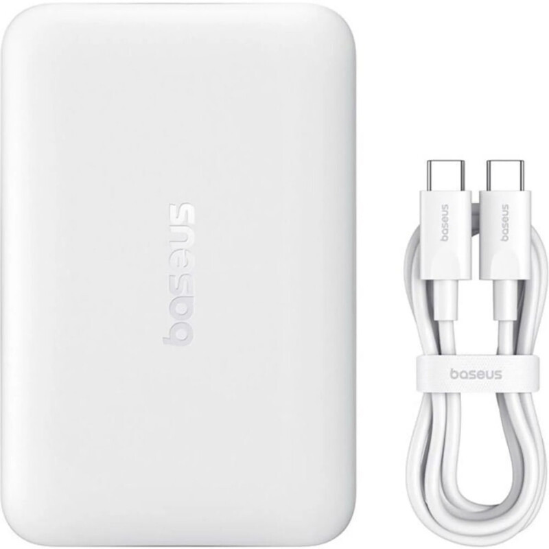 Універсальна мобільна батарея Baseus EnerFill Ultra-Mini FM11 10000mAh, 22.5W White (P1008210E213-00)