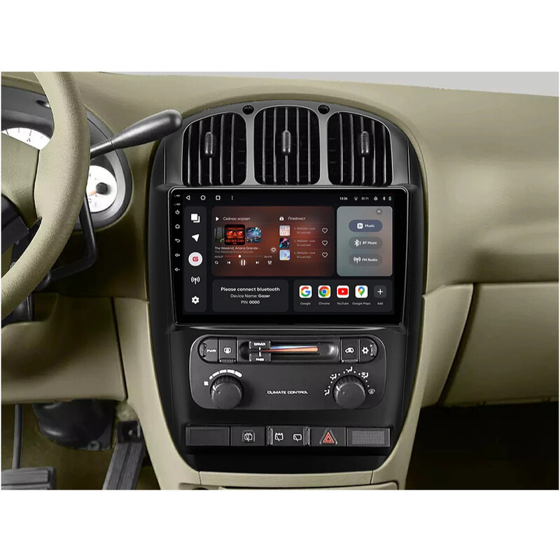 Штатна магнітола Gazer T6010 для Dodge Caravan IV 2000-2007 (T6010-CRS/H2)