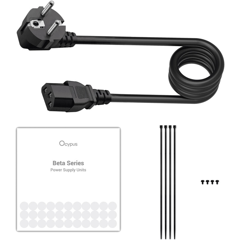 Блок живлення Ocypus Beta P400 400W ATX 2.53 Black (BETA-P400-N1HDBK024X-EU)