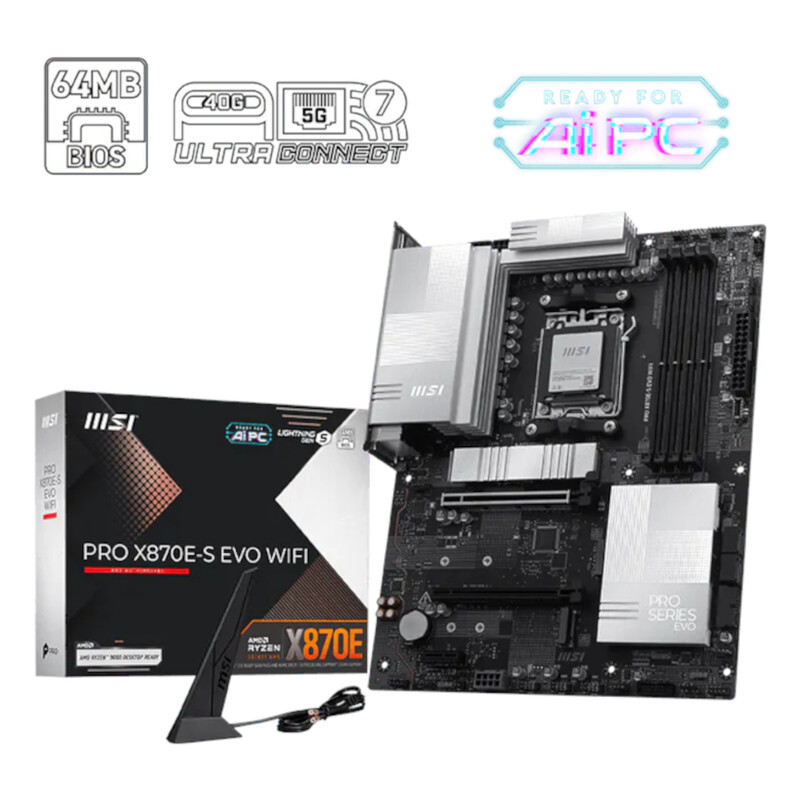 Материнская плата MSI PRO X870E-S EVO WIFI Socket AM5
