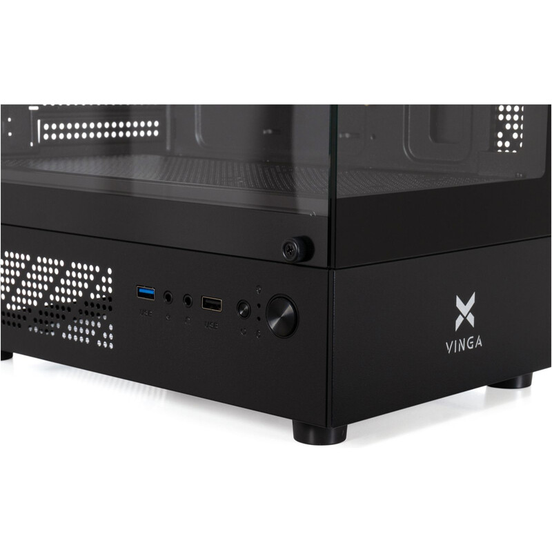 Корпус Vinga CS319B Black (CS319B) без БП