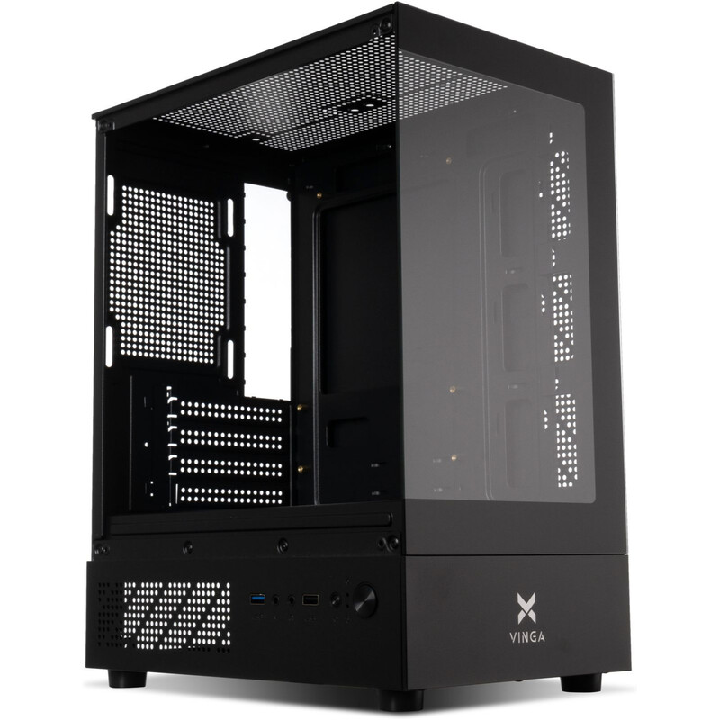 Корпус Vinga CS319B Black (CS319B) без БП