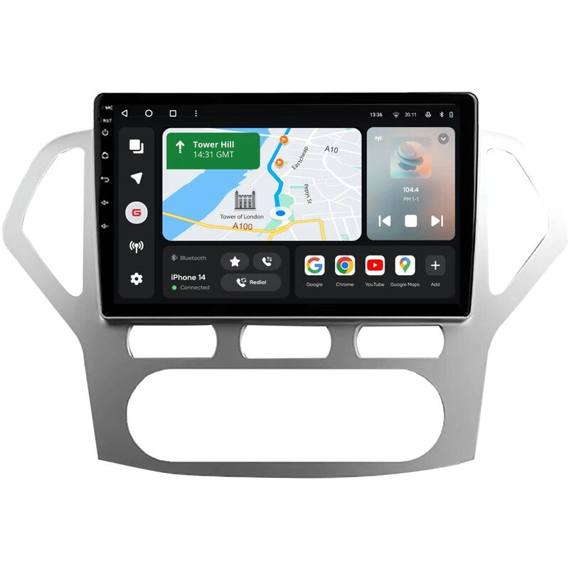 Штатна магнітола Gazer T6010 Pro для Ford Mondeo III 2006-2010 (T6010-CD345-PRO)