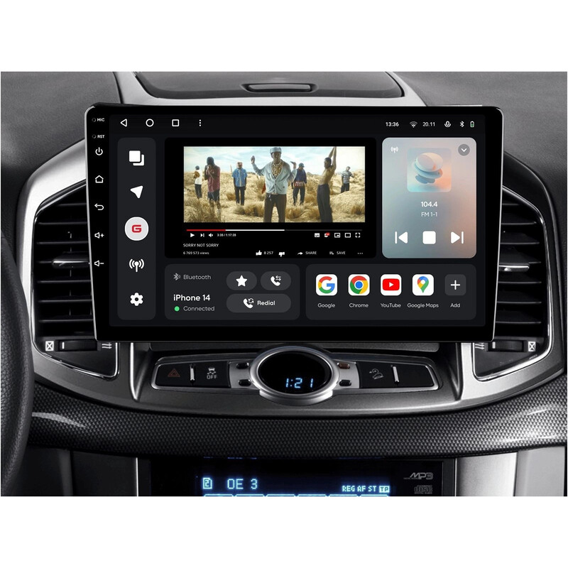 Штатна магнітола Gazer T6010 для Chevrolet Captiva I 2011-2016 (T6010-C140)