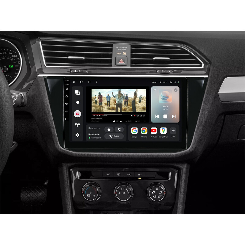 Штатна магнітола Gazer T6010 Pro для Volkswagen Tiguan II (AD) 2016-2022 (T6010-AD/H-PRO)
