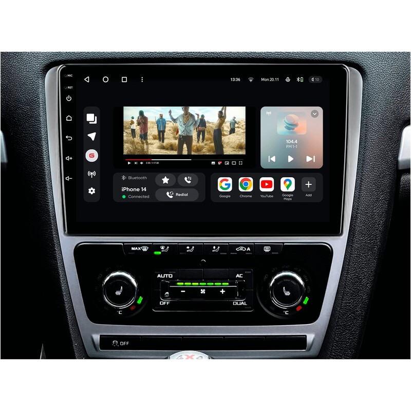 Штатна магнітола Gazer T6010 Pro для Skoda Octavia II A5 (1Z) 2008-2013 (T6010-1Z-PRO)