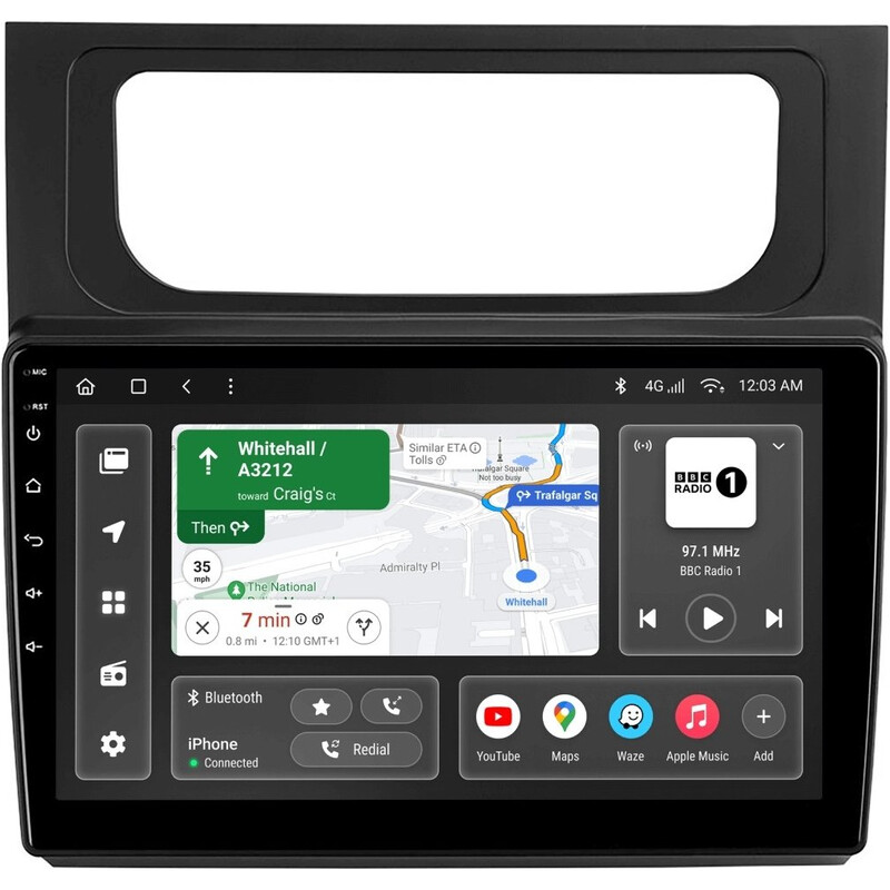 Штатна магнітола Gazer T6010 Pro для Volkswagen Touran I (1T) 2010-2015 (T6010-1TF-PRO)