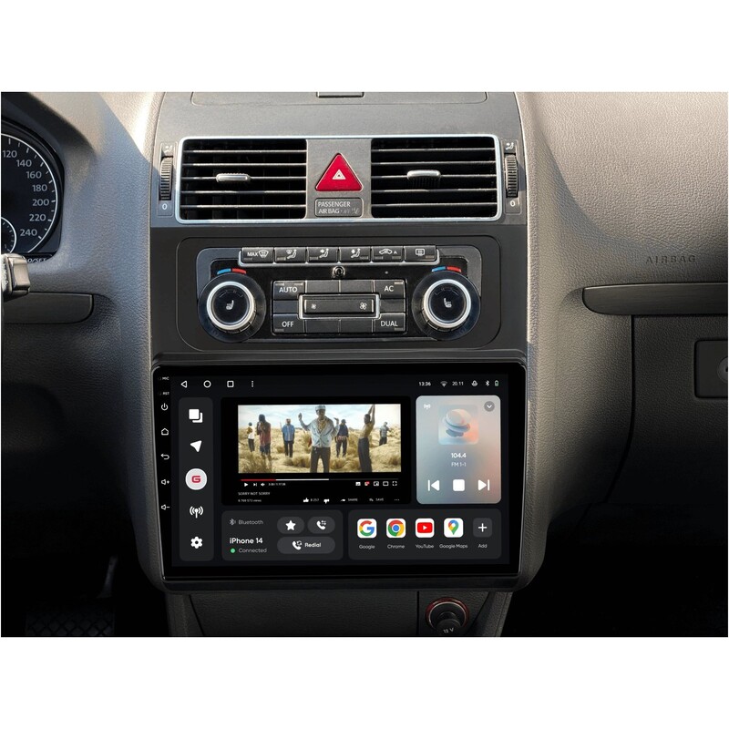 Штатна магнітола Gazer T6010 Pro для Volkswagen Touran I (1T) 2010-2015 (T6010-1TF-PRO)