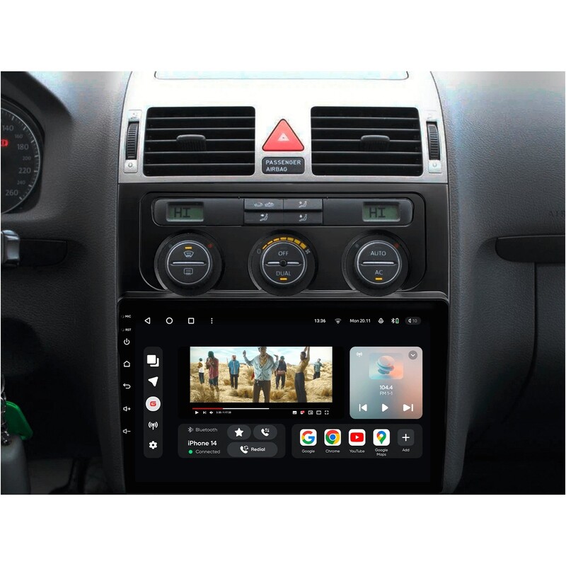 Штатна магнітола Gazer T6010 Pro для Volkswagen Touran I (1T) 2003-2010 (T6010-1T-PRO)
