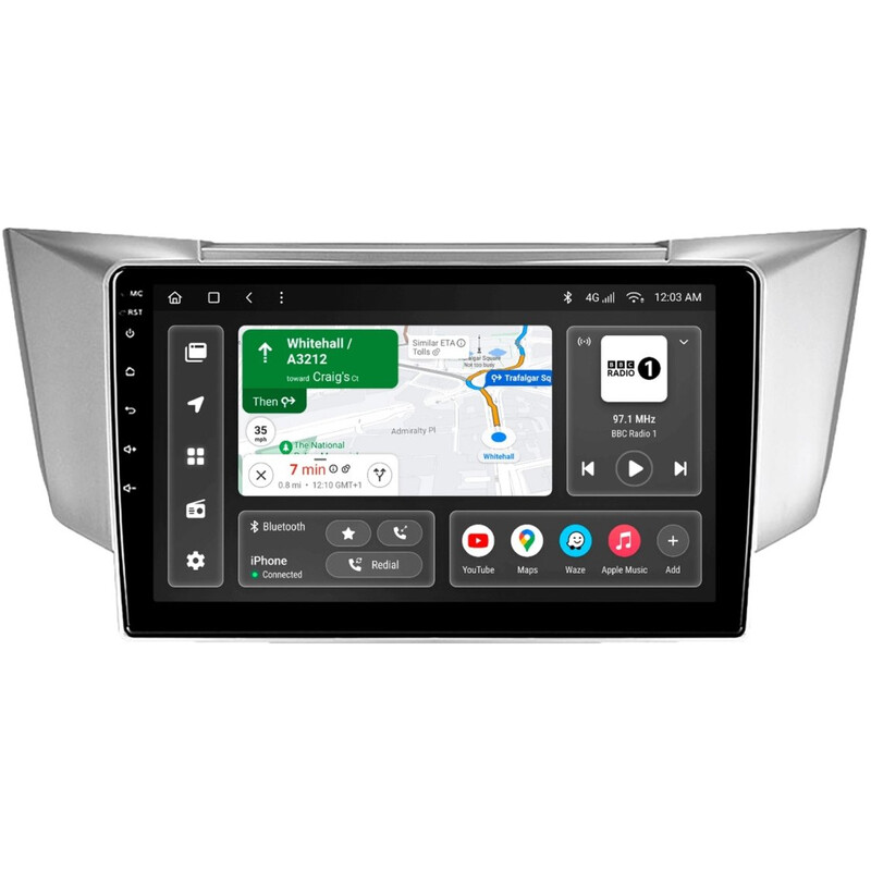 Штатна магнітола Gazer T6009 для Lexus RX300, RX330, RX350, RX400H 2003-2009 (T6009-XU301)