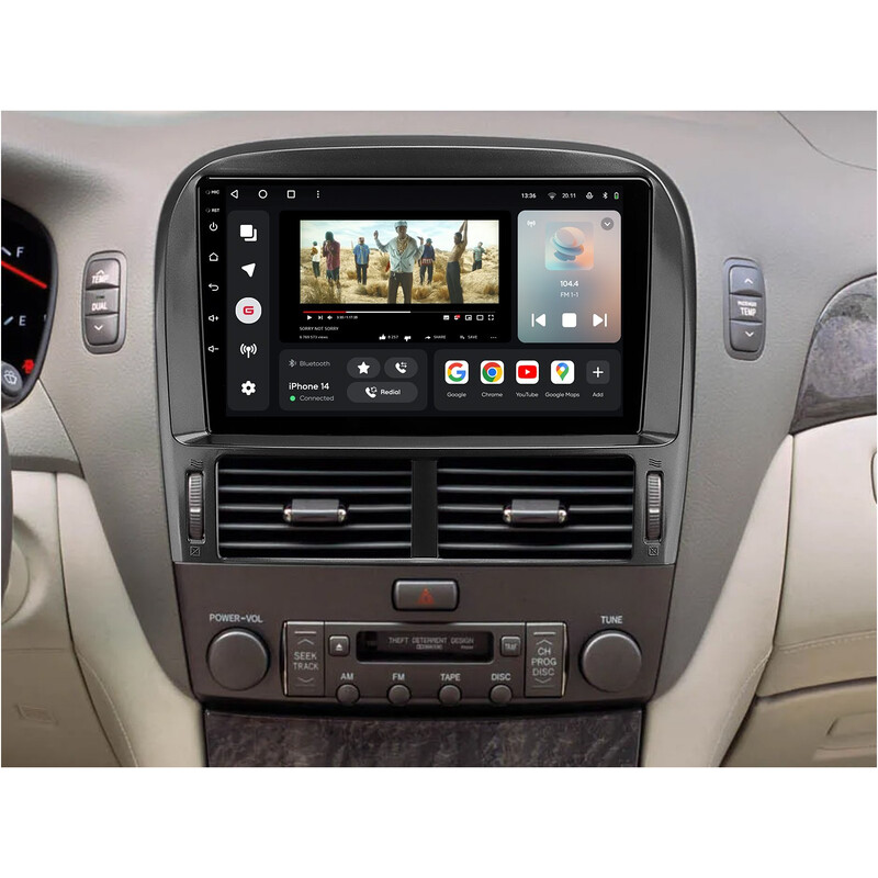 Штатна магнітола Gazer T6009 Pro Max для Toyota Celsior (XF30) 2000-2003 (T6009-XF302-PROMAX)