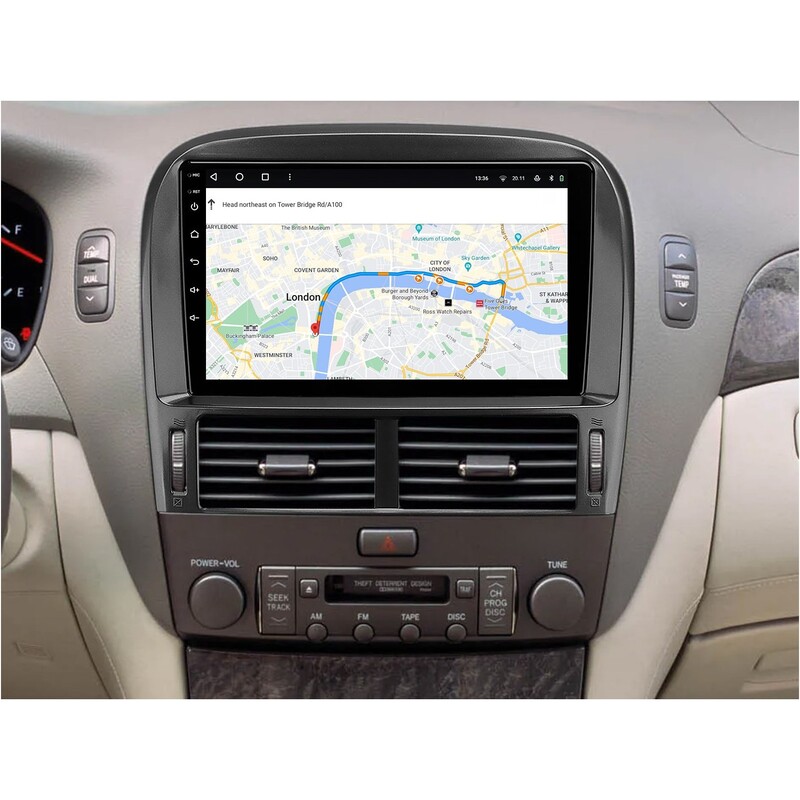 Штатна магнітола Gazer T6009 Pro Max для Toyota Celsior (XF30) 2000-2003 (T6009-XF302-PROMAX)