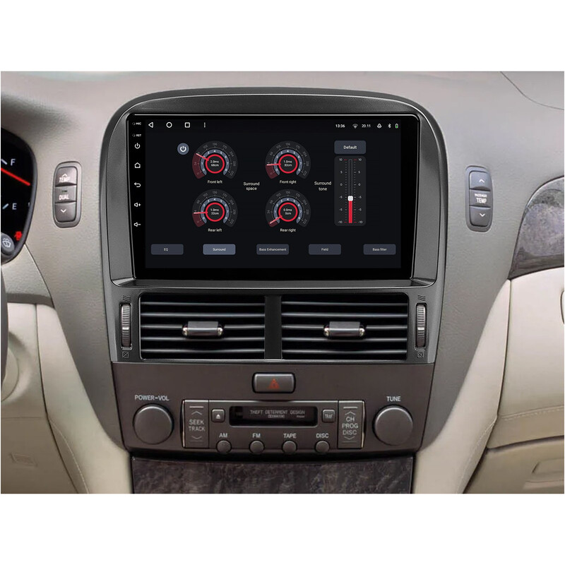 Штатна магнітола Gazer T6009 Pro Max для Toyota Celsior (XF30) 2000-2003 (T6009-XF302-PROMAX)
