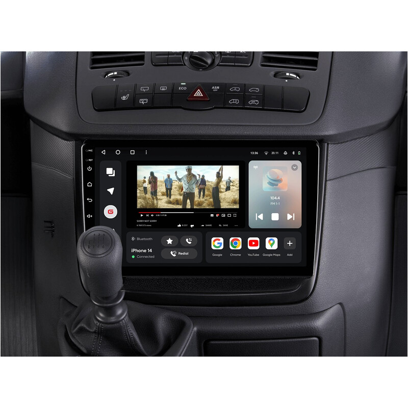 Штатна магнітола Gazer T6009 Pro для Mercedes-Benz Vito (W639) 2010-2015 (T6009-W639-PRO)