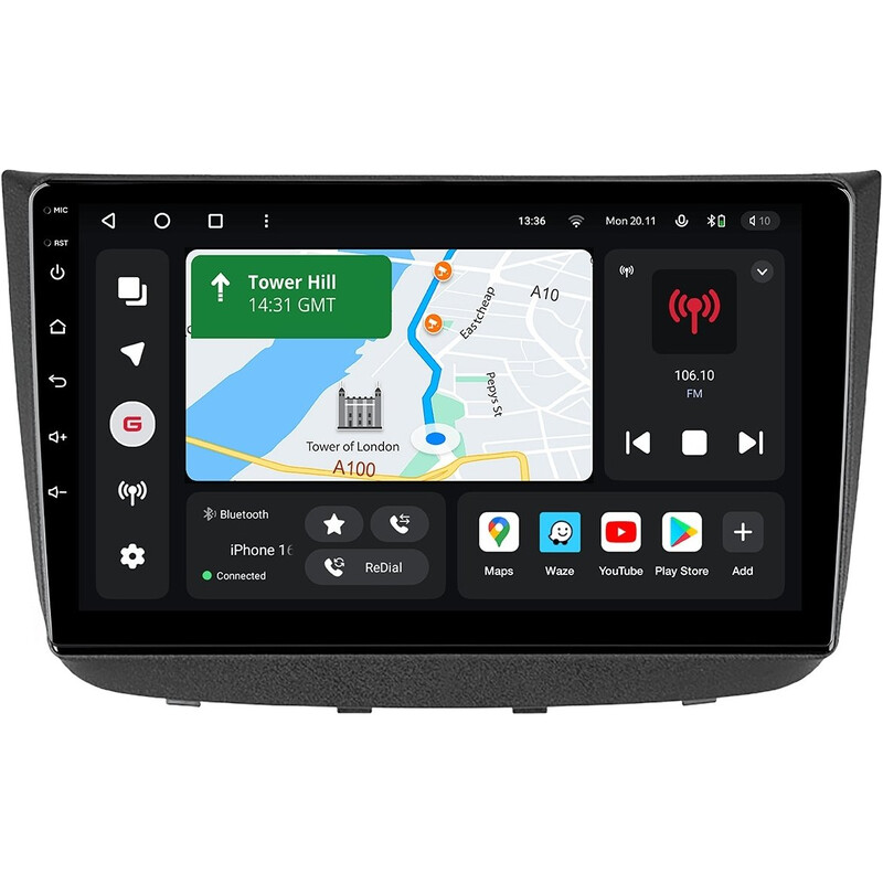 Штатна магнітола Gazer T6009 Pro для Mercedes-Benz Vito (W639) 2010-2015 (T6009-W639-PRO)