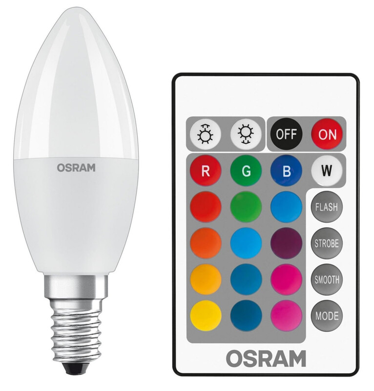 Умная лампа Osram Е14 5.5W 2700К RGB 220V (4058075430853)