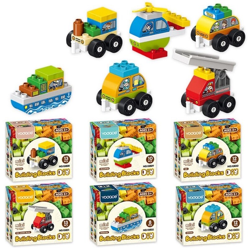 Конструктор DIY Toys Городской транспорт-2 в ассортименте (CJ-3978804)