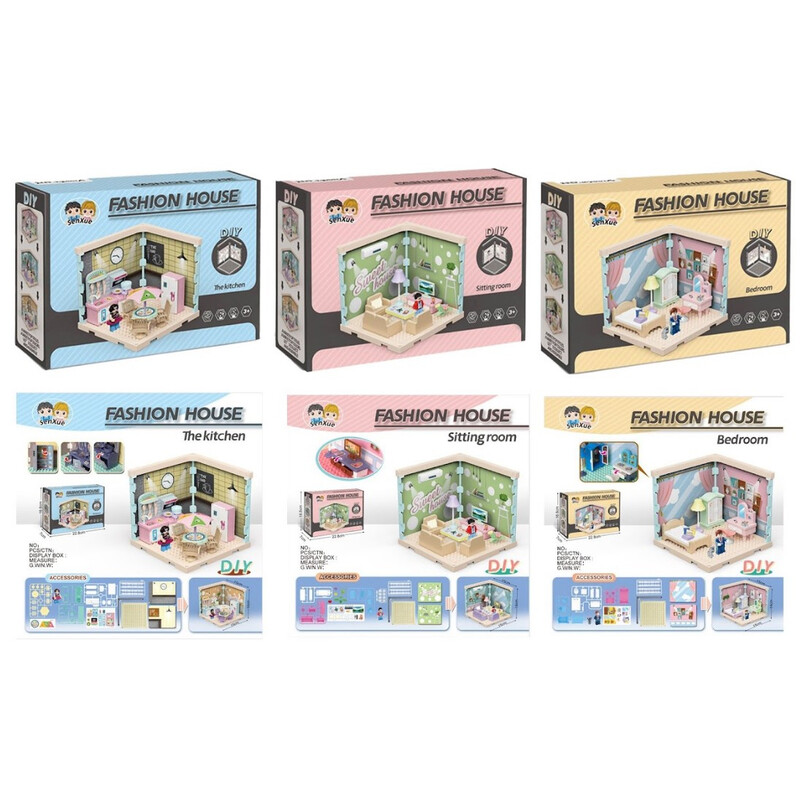 Конструктор DIY Toys Кукольный домик в ассортименте (CJ-4051459)
