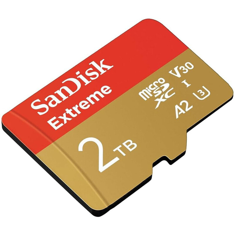 Карта пам"яті SanDisk Extreme microSDXC 2TB UHS-I U3 V30 A2 + SD адаптер (SDSQXAV-2T00-GN6MA)