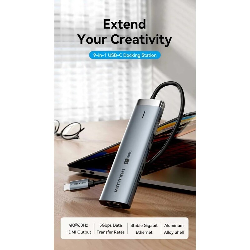 USB-хаб Vention USB-C 9-in-1 (TGVHB)