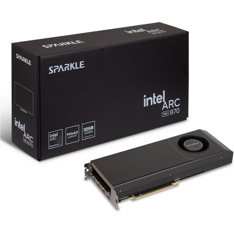 Видеокарта Intel Arc Pro B70 32GB GDDR6 Sparkle (SBP70W-32G PRO B70)