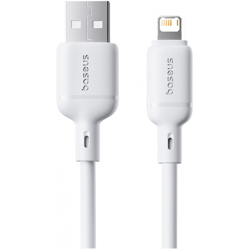 Кабель Baseus Silky Series Fast Charging USB Type-A - Lightning (M/M), 2.4A, 1 м, White (P10377702213-00)