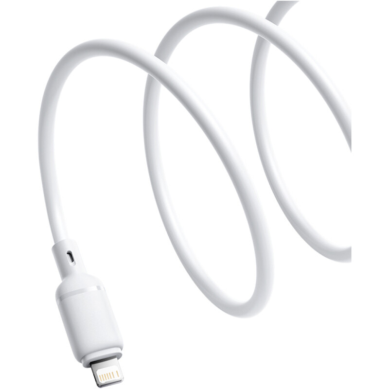 Кабель Baseus Silky Series Fast Charging USB Type-A - Lightning (M/M), 2.4A, 1 м, White (P10377702213-00)