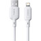 Фото - Кабель Baseus Silky Series Fast Charging USB Type-A - Lightning (M/M), 2.4A, 1 м, White (P10377702213-00) | click.ua