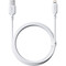 Фото - Кабель Baseus Silky Series Fast Charging USB Type-A - Lightning (M/M), 2.4A, 1 м, White (P10377702213-00) | click.ua