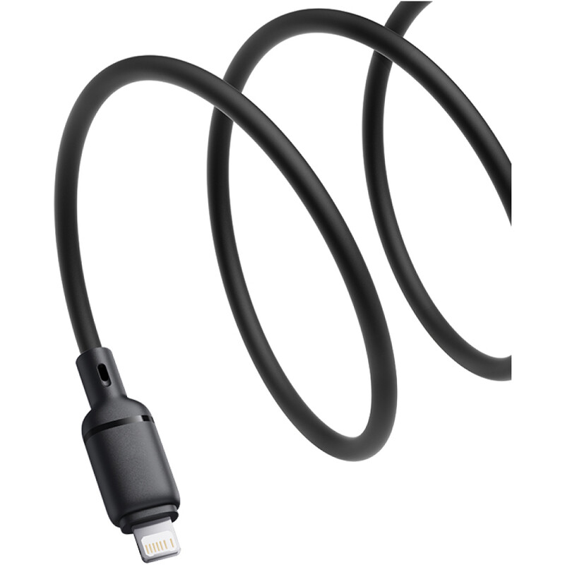 Кабель Baseus Silky Series Fast Charging USB Type-A - Lightning (M/M), 2.4A, 2 м, Black (P10377702113-01)