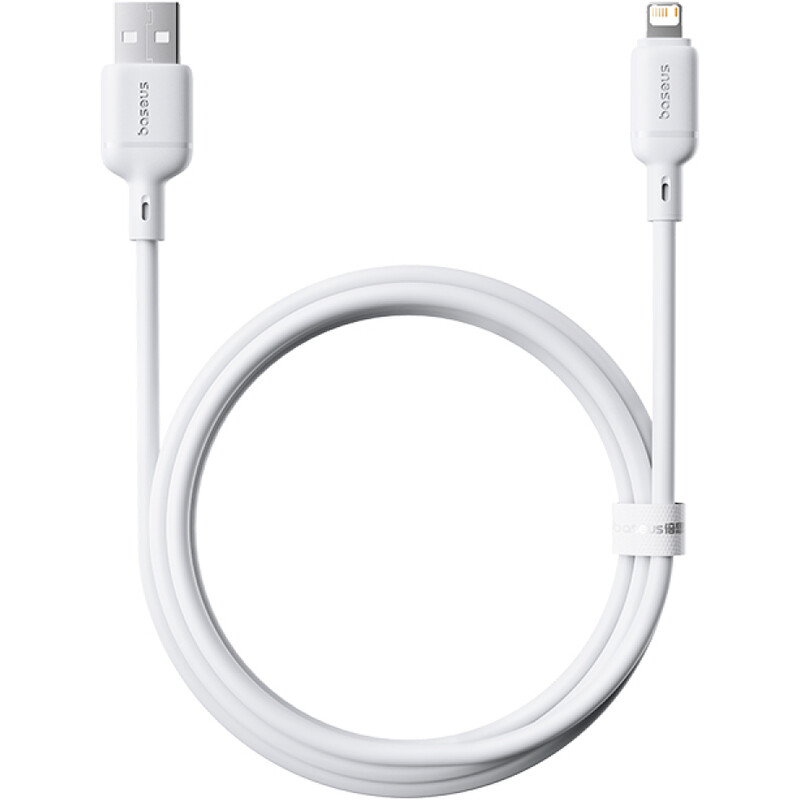 Кабель Baseus Silky Series Fast Charging USB Type-A - Lightning (M/M), 2.4A, 2 м, White (P10377702213-01)