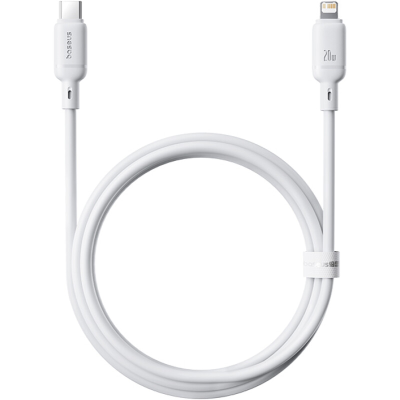 Кабель Baseus Silky Series Fast Charging USB Type-C - Lightning (M/M), 20W, 2 м, White (P10377700213-01)