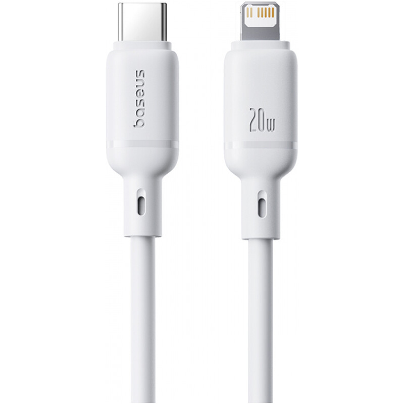 Кабель Baseus Silky Series Fast Charging USB Type-C - Lightning (M/M), 20W, 2 м, White (P10377700213-01)