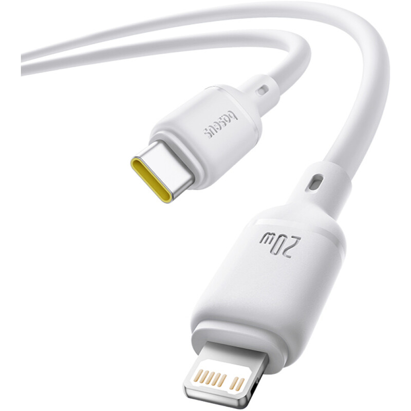 Кабель Baseus Silky Series Fast Charging USB Type-C - Lightning (M/M), 20W, 2 м, White (P10377700213-01)