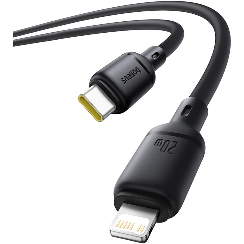 Кабель Baseus Silky Series Fast Charging USB Type-C - Lightning (M/M), 20W, 2 м, Black (P10377700113-01)