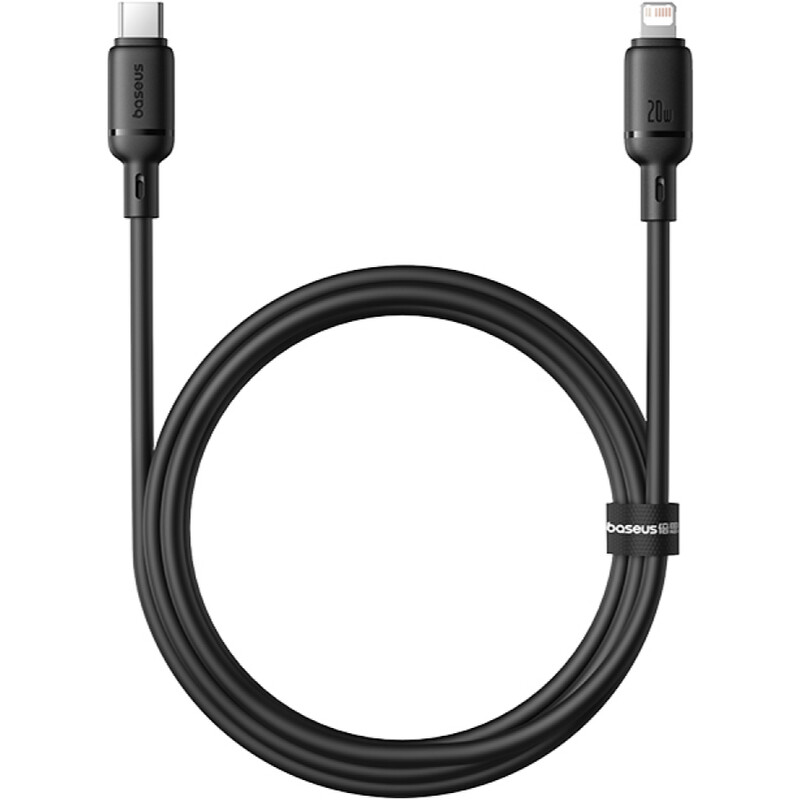 Кабель Baseus Silky Series Fast Charging USB Type-C - Lightning (M/M), 20W, 2 м, Black (P10377700113-01)