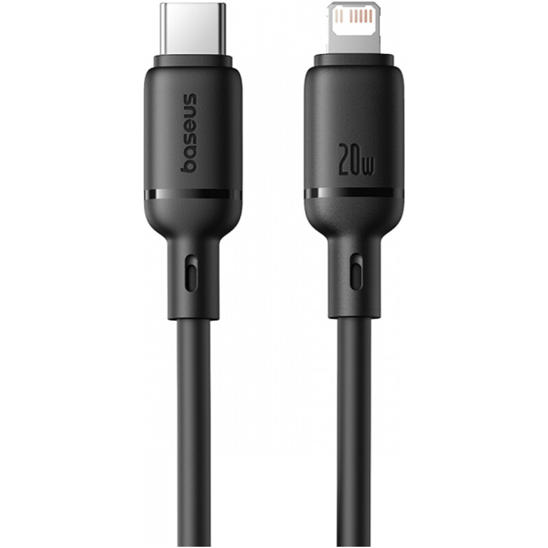 Кабель Baseus Silky Series Fast Charging USB Type-C - Lightning (M/M), 20W, 2 м, Black (P10377700113-01)