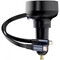 Фото - Автомобільний зарядний пристрій Baseus Enjoyment Pro (1USB, 2 вбудовані кабелі USB-C/Lightning) 60W Black (C00057802111-02) | click.ua