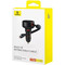 Фото - Автомобільний зарядний пристрій Baseus Enjoyment Pro (1USB, 2 вбудовані кабелі USB-C/Lightning) 60W Black (C00057802111-02) | click.ua