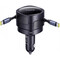 Фото - Автомобільний зарядний пристрій Baseus Enjoyment Max (2 вбудовані кабелі USB-C) 60W Black (C00035507121-01) | click.ua