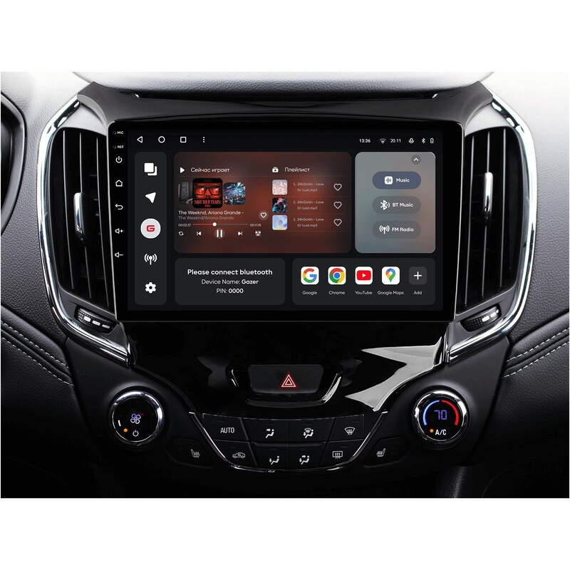 Штатна магнітола Gazer T6009 для Dodge Journey (JC) 2011-2020 (T6009-J400)